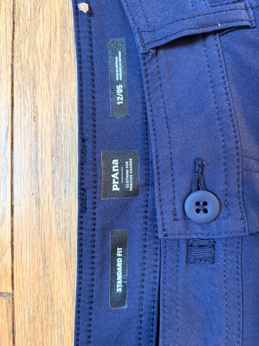 prAna Halle Shorts Women's Size 12 Navy Blue Outdoor Hiking - Picture 5 of 8